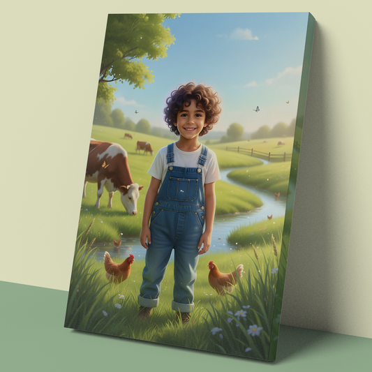 ✨ Little Farmer… A Life Full of Joy