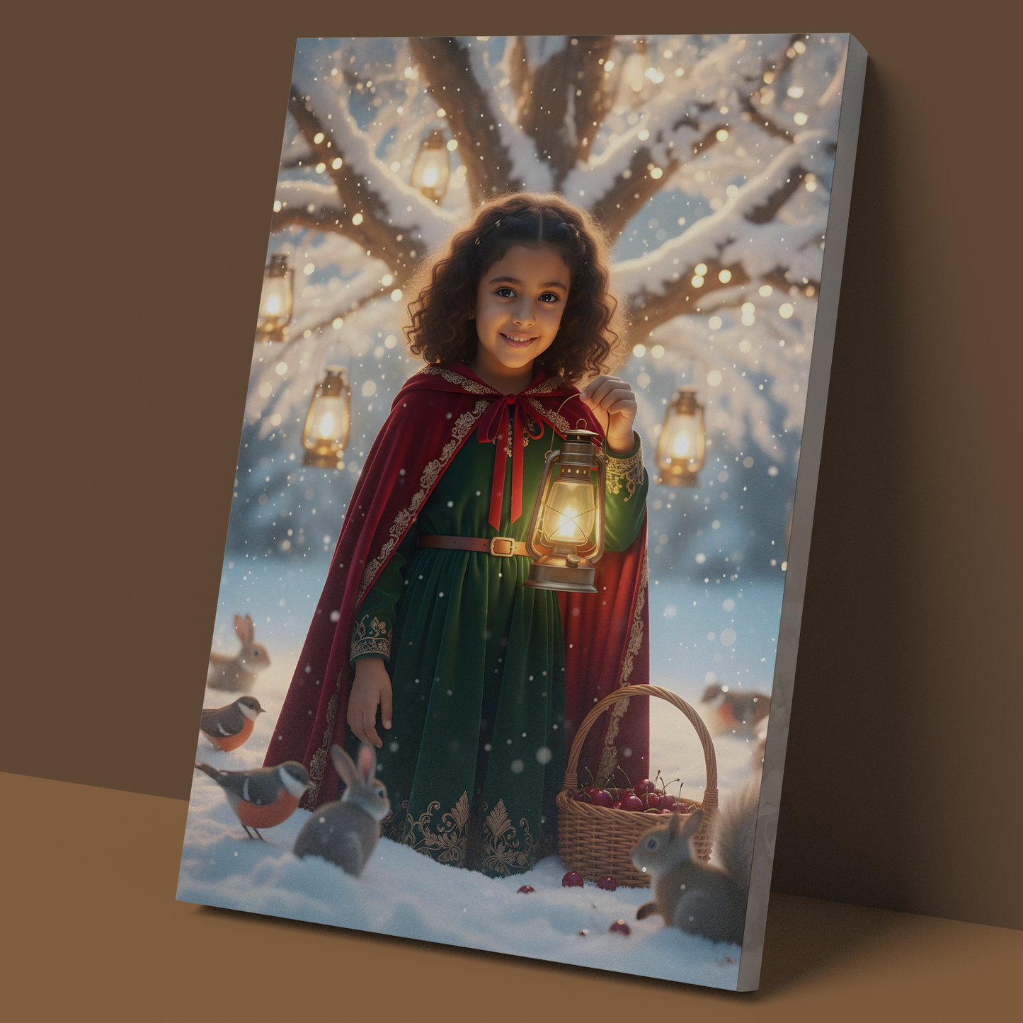 ✨ فتاة الفانوس الشتوي ❄️✨