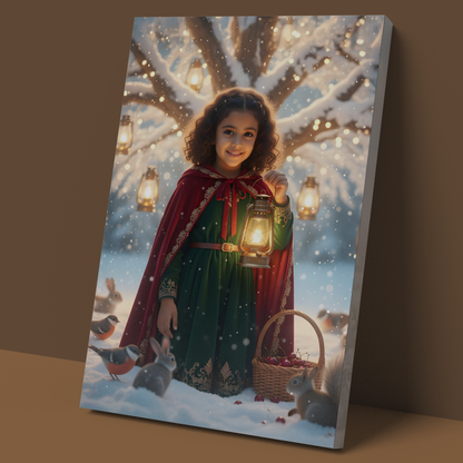 ✨ فتاة الفانوس الشتوي ❄️✨