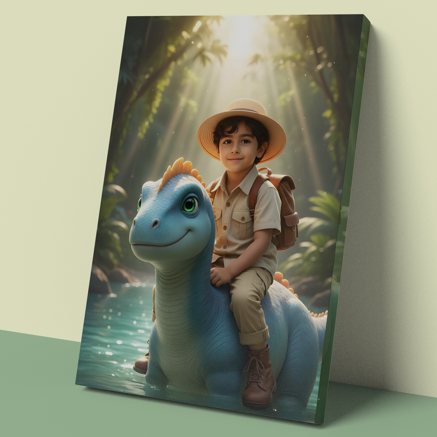 ✨ المستكشف الصغير… مغامرة سحرية في الأدغال 🌿🦖