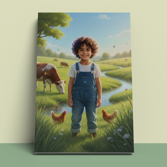 ✨ Little Farmer… A Life Full of Joy