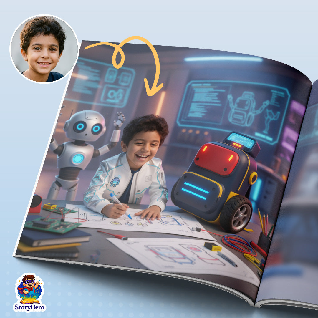 Youssef and Robo the Robot