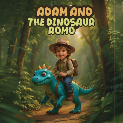 Adam and Romo the Dinosaur