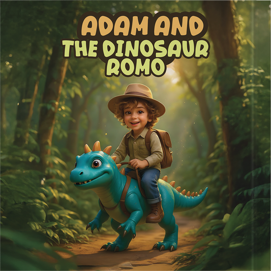 Adam and Romo the Dinosaur